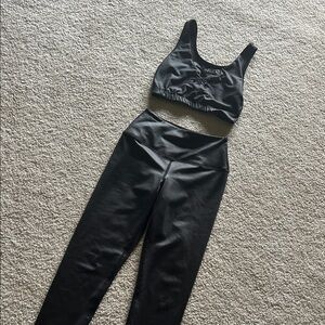 Year of Ours Black Leggings Set